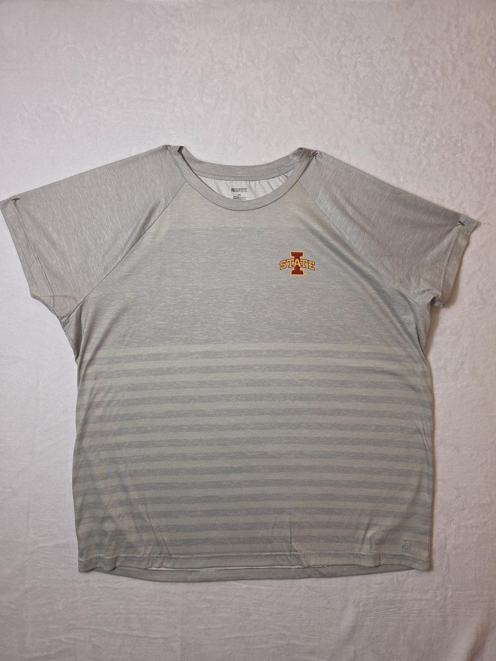 Iowa State Gray Striped Raglan Tee - Picture 1 of 7